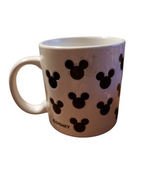 Disney Black And White Mickey Mouse Silhouette Coffee Mug